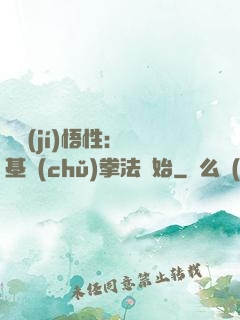 頂級(jí)悟性：從基礎(chǔ)拳法開始